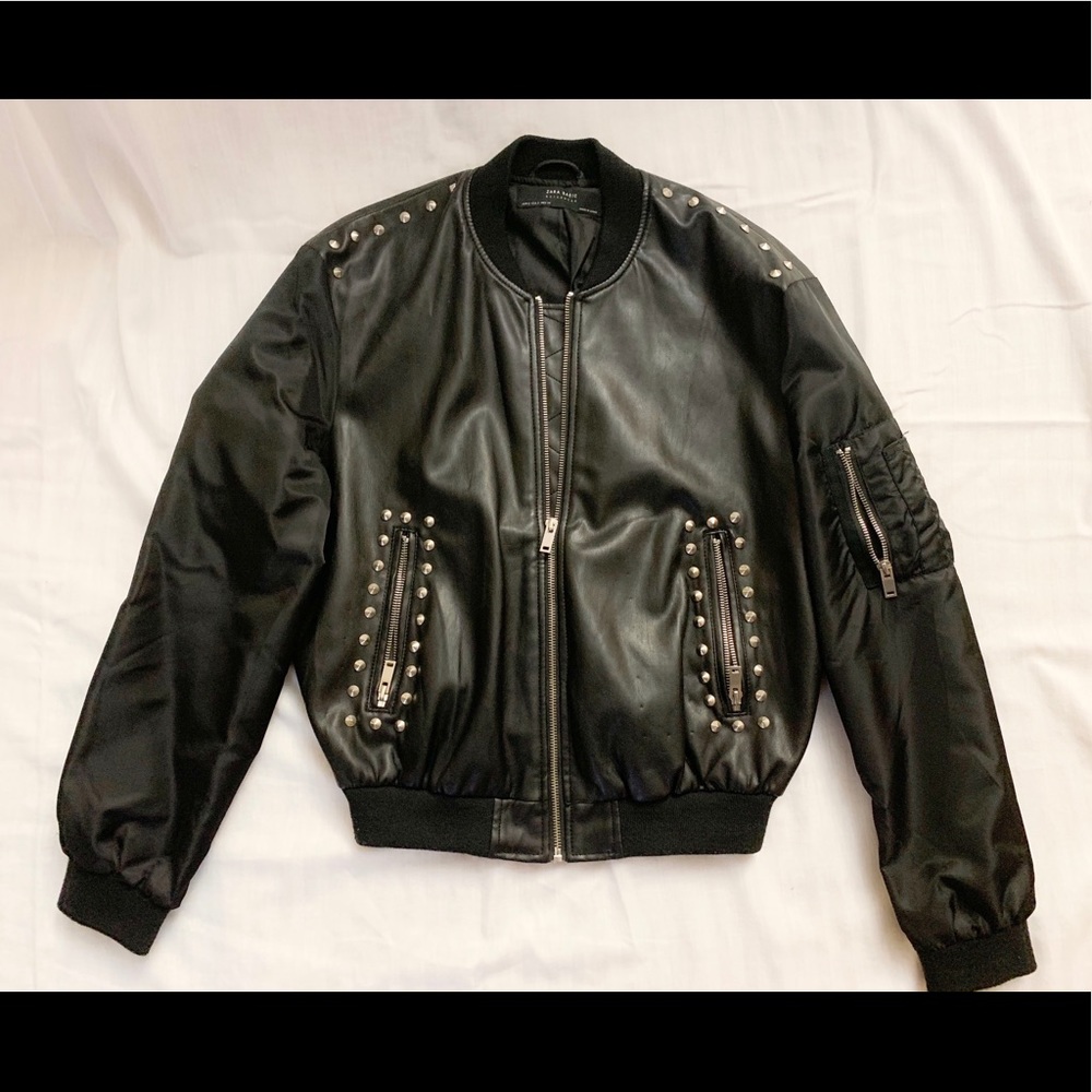 Zara Basic Leather Jacket